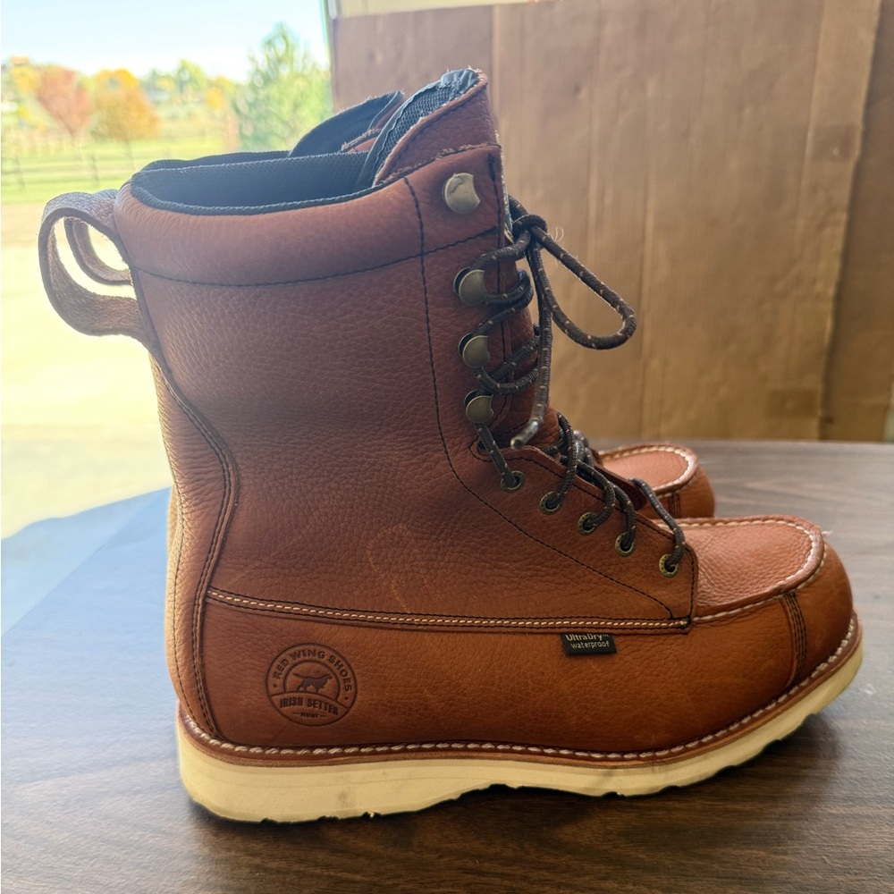 Irish Setter Tan Leather Ultradry Waterproof Men's Boots - Picture 3 of 9